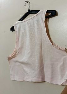 Peach crop top