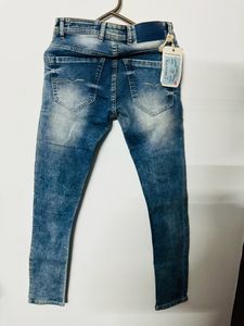Brand New Blue Ripped Denim