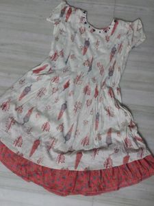L Size Anarkali Kurtha