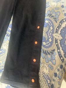 Wide Leg Denim Pants