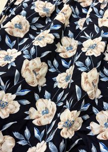 Floral Navy blue off shoulder top