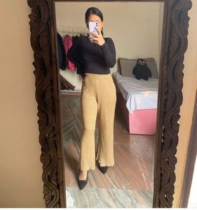 Tan Flared Pants
