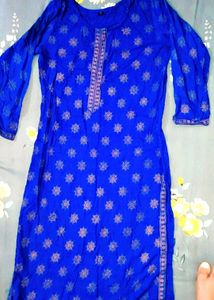Blue Printed Kurta