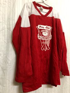 Athletic Knit Red Long Sleeve Jersey