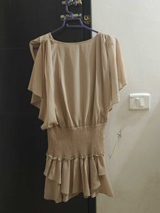 Elegant Beige Dress