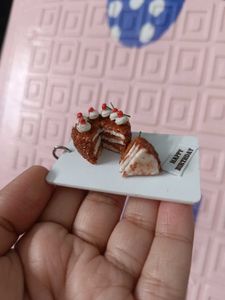 Handmade Miniature Cake Keychain