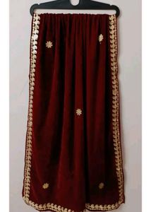 Elegant Maroon Saree