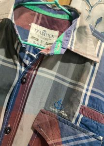 Plaid Print Long Sleeves Shirts