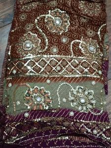 Embroidered Floral Saree