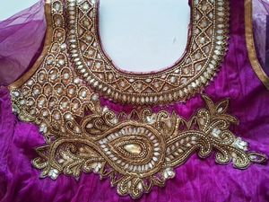 Beautiful  Anarkali Xxl Kurti With Chusti Bottom