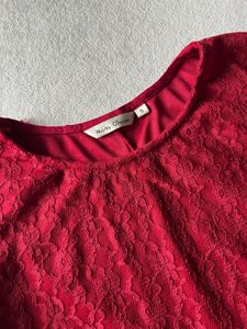 Red Lace Top - S