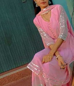 Baby Pink Three Piece Dress With Very Soft Cloth