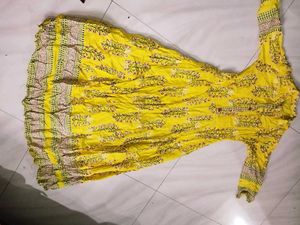 Yellow Floral Kurta