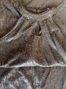 Elegant Black Sequin Halter Gown