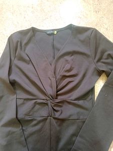 Tokyo Talkies Black Party Wear Dress