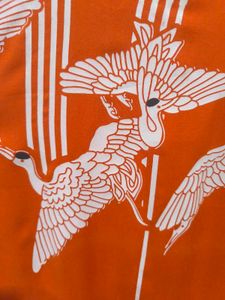 Oraange Boat Neck Kurti.