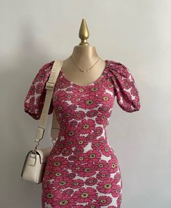 Zara Puff Ballloon Sleeves Floral Print Stretchy S