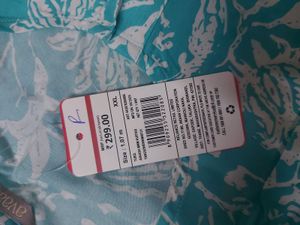 Turquoise Floral Print Tunic - XXL