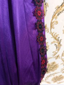 Honeymoon Night Gown - Satin Purple