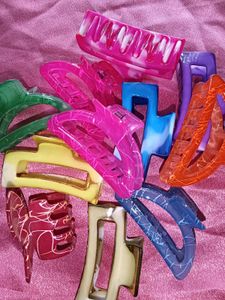 Colorful Hair Claw Clip Bundle