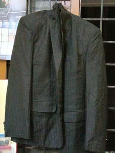 Black Colour Formal Linen Blend Suit Raymond