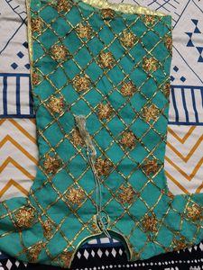 Girl Kid Green Embellished Kurti For 8 To 10 Years