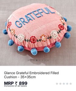 Filled Cushion Beads Work Embroidery High Quality.