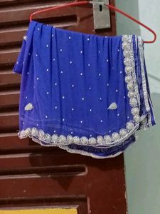 Partywear Fancy Duppatta With Moti Work