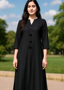 Kiaasa Black Mukaish Work Kurti