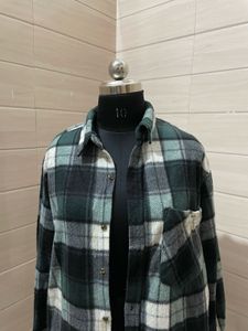 OVERSIZED Pintresty Plaid check flannel shirt