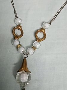 White Golden Necklace