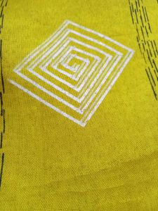 Vintage Grapic Dear And Carrige Silk Saree