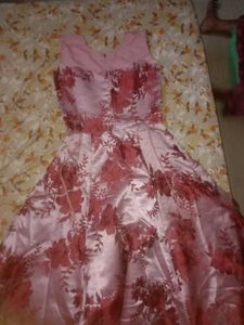 Elegant Floral Pink Gown For Women 💖💅✨