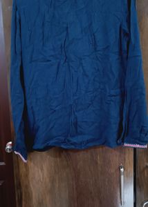 Bronz Navy Blue Top