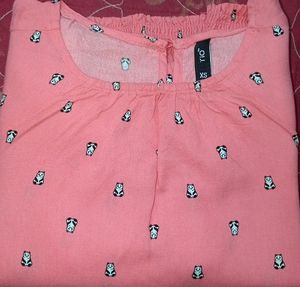 Light Red Coloured Top