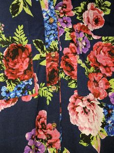 Branded Navy Blue Floral Top