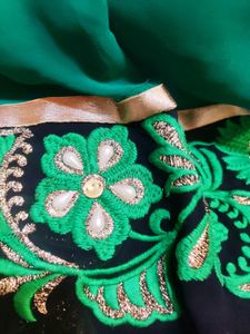 Embroidered saree