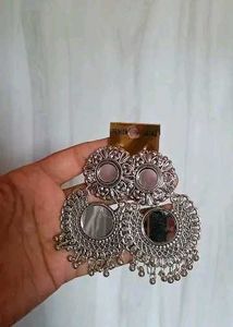 Unique Handmade Oxidized Afghani  Earring