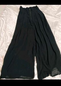 Wide Leg Black Pants For Women