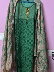 Green Printed Kurti