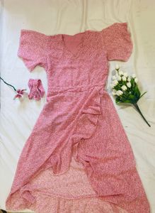 Pink Ruffle Dress