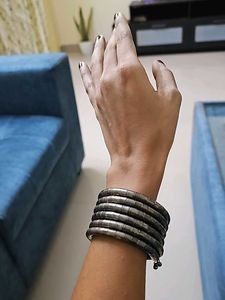 Spiral Oxidized Bracelet