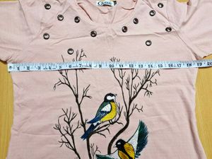 Pink Embroidery Top