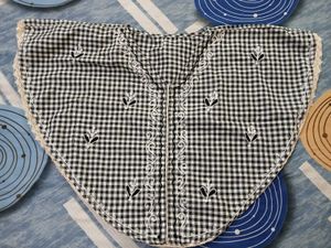 Gingham Lace Trim Top