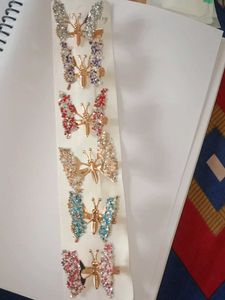 3D Butterfly Hair Clips Combo Of 5