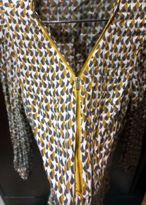 Patterned Long Sleeve Top