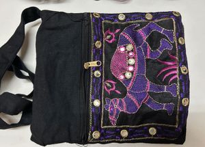 Embroidery Sling Bag