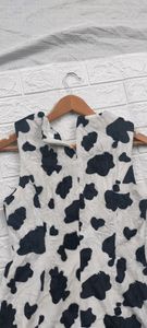 moo printed fur dress 🔥🔥
