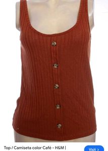 H&amp;M Ribbed Vest Top (34-36)