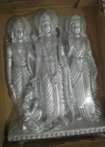 Silver Ram Darbar Idol for Home Decor